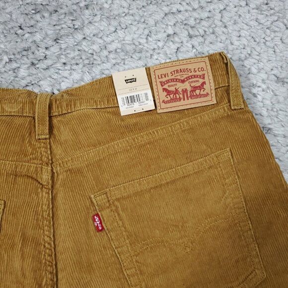Levi's 94 Baggy Corduroy Brown Straight Leg Loose Pants Y2K 90s Size 33 x 31 - Picture 4 of 12